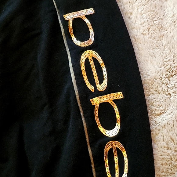 BEBE Black/Gold Jogger Sweat Pants - Picture 10 of 12